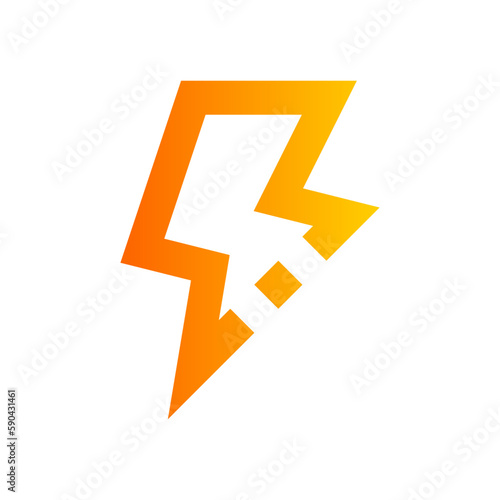 flash gradient icon