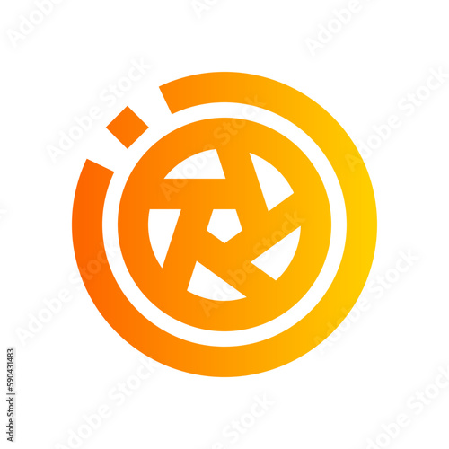 shutter gradient icon