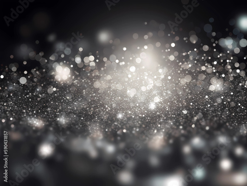 abstract magic silver glitter for holidays © Budairomi