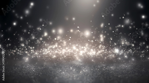 abstract magic silver glitter for holidays