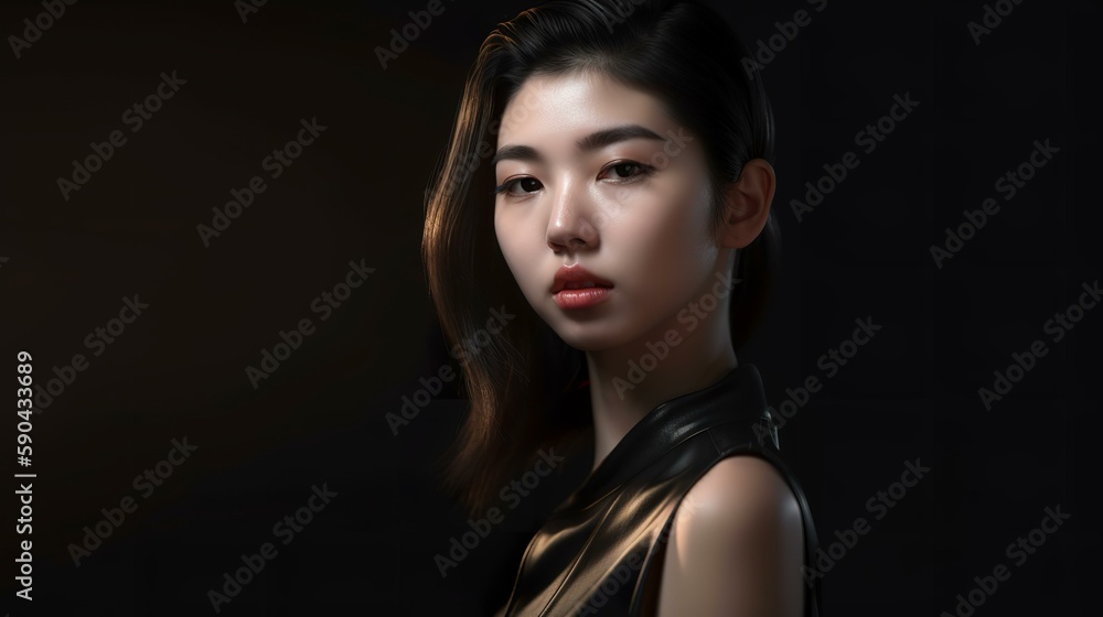 黒い皮の服を着たクールなアジア人女性(Generative AI)
黒い皮の服を着たクールなアジア人女性(Generative AI)