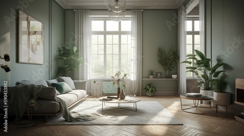 おしゃれな部屋のインテリア写真・内装（Generative AI）
