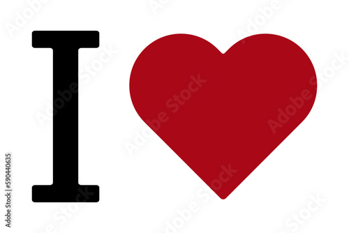 I Love vector icon. EPS 10