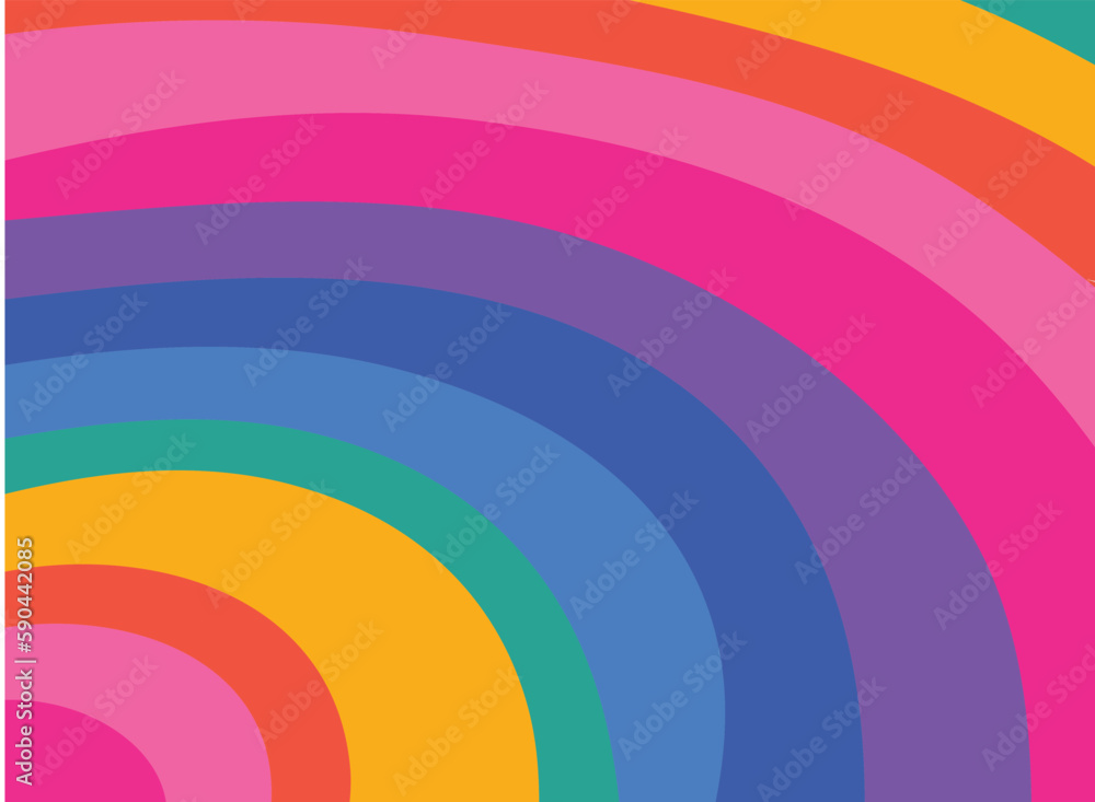 Obraz premium Rainbow lines colorful abstract background