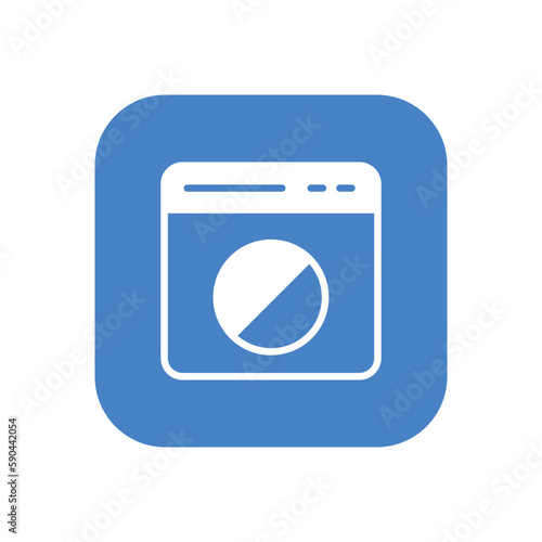 Block icon vector stock.