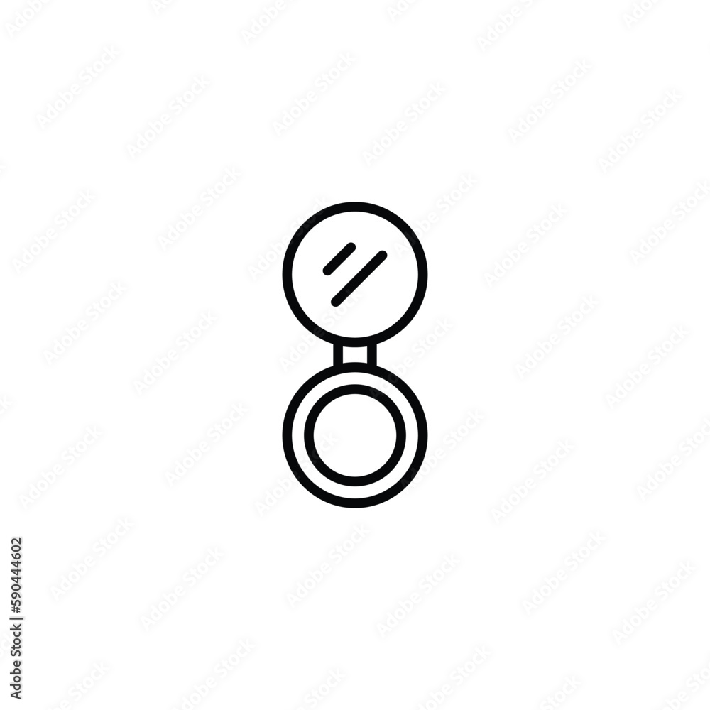 Face Powder icon design with white background stock illustration Face Powder icon design with white background stock illustration