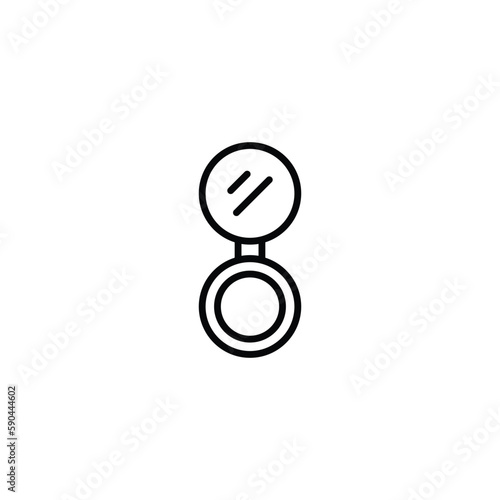 Face Powder icon design with white background stock illustration