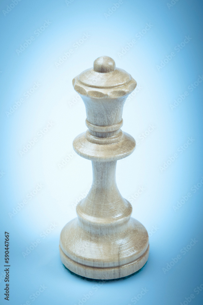 chess piece of white Queen chess piece of white Queen