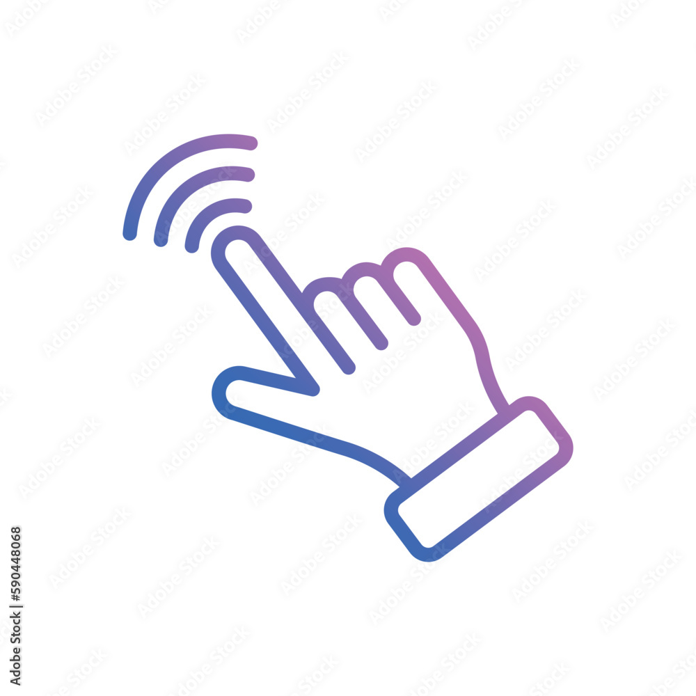 Touch icon vector stock. Touch icon vector stock.
