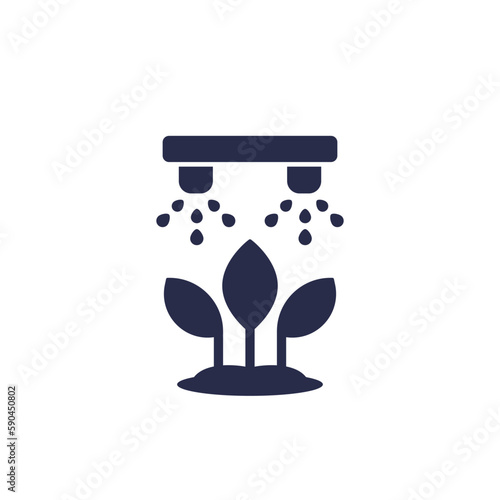irrigation system for watering plants icon
