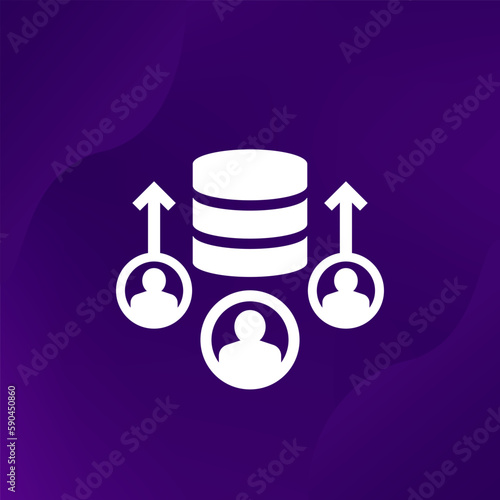 increase user base vector icon