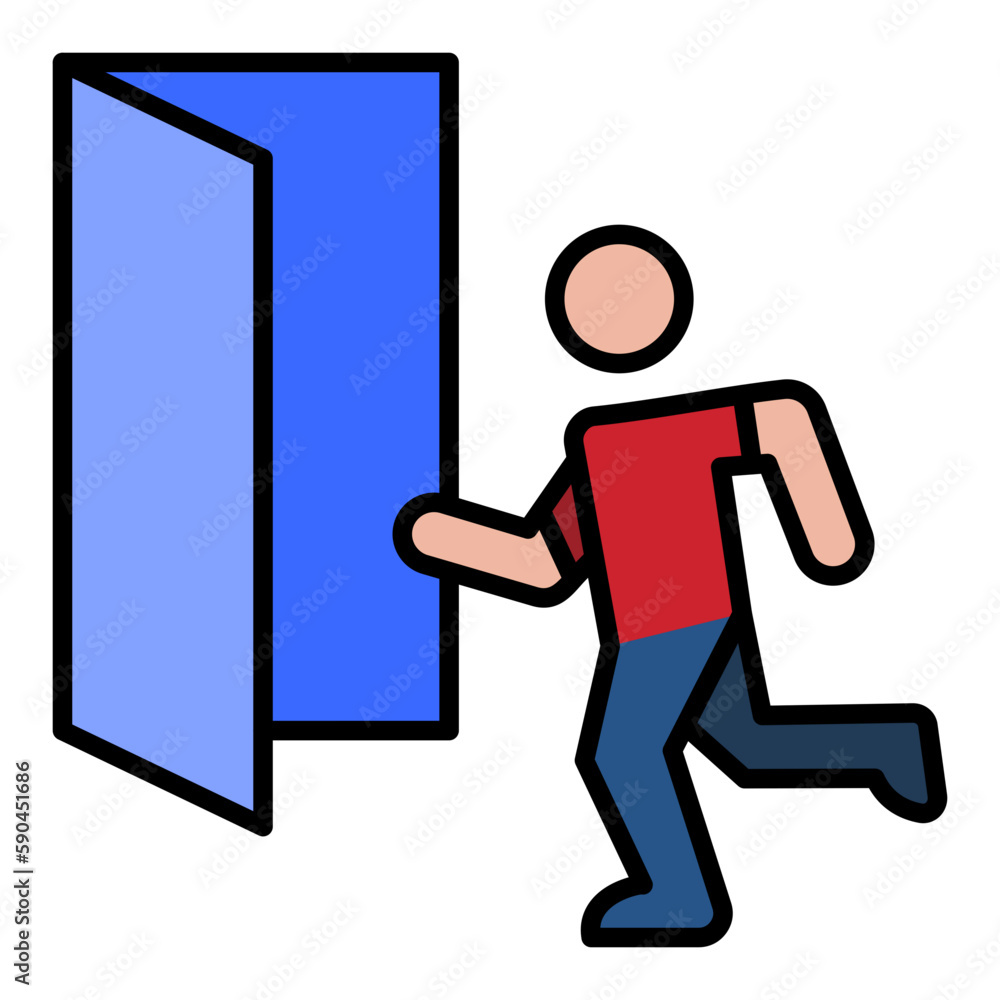 Emergency Exit Icon Emergency Exit Icon