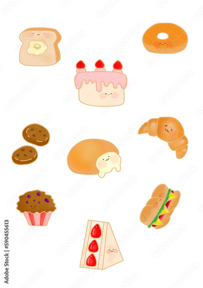 Fototapeta premium set of food