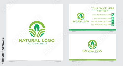 Free vector tree shape logo template
