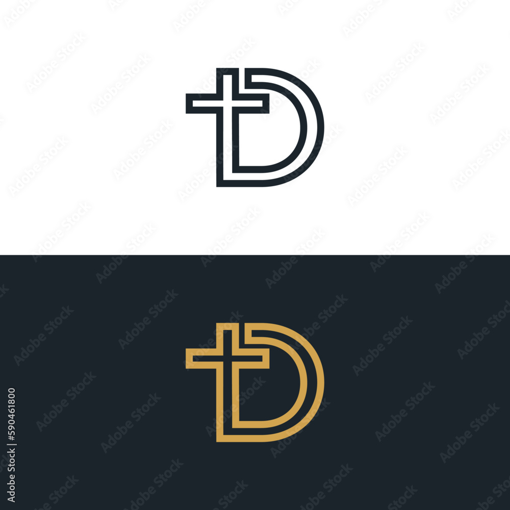 Obraz premium Logo church initial