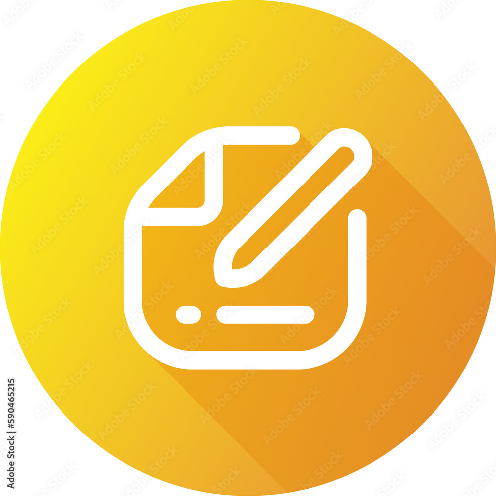 Edit icon in flat design style. Register signs illustration. Edit icon in flat design style. Register signs illustration.