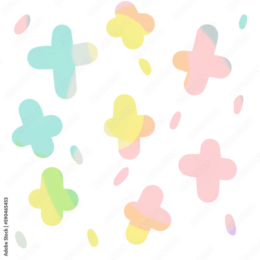 Pastel Abstract Cross Pastel Abstract Cross