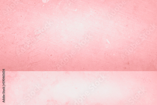 Pink color background empty space scene. used for business presentations of cosmetics and other products for sale in online stores. summer background with minimal concept