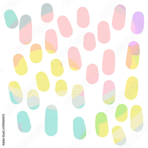 Pastel Abstract Drops