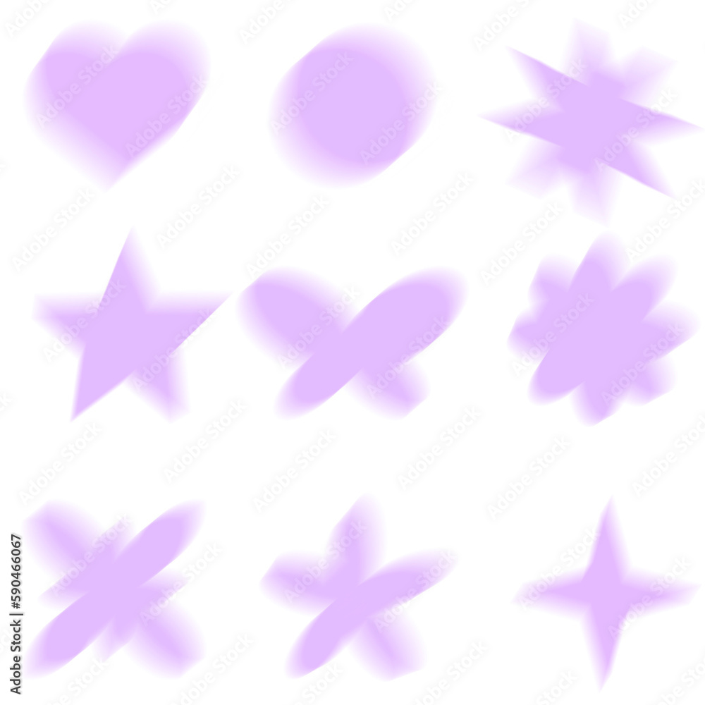 Set purple motion blur y2k aura shapes. Abstract blurred gradient shape, psychedelic aesthetic elements, colorful soft holographic gradient. Geometric form with blurring PNG Set purple motion blur y2k aura shapes. Abstract blurred gradient shape, psychedelic aesthetic elements, colorful soft holographic gradient. Geometric form with blurring PNG
