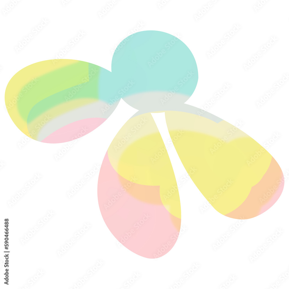 Pastel Abstract Petal 1 Pastel Abstract Petal 1