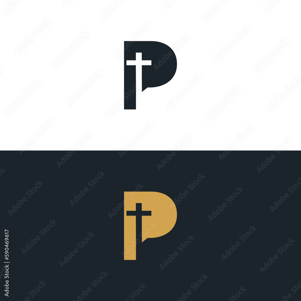 Logo church initial Logo church initial
