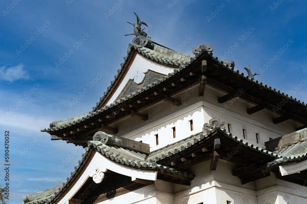 重要文化財に指定されている弘前城
