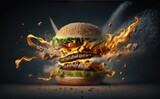 Burger explosion