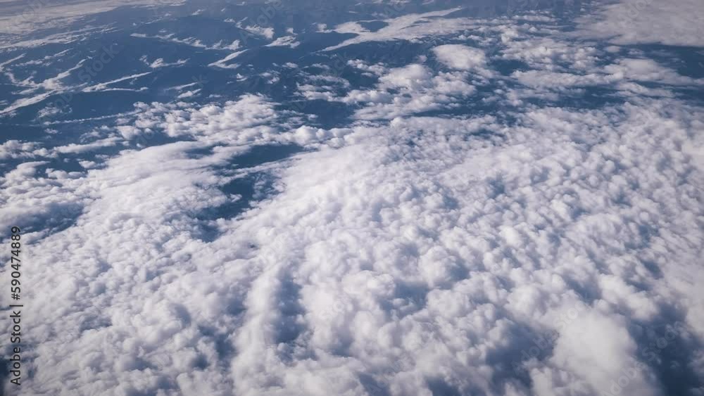 Aerial view of white clouds in the sky Aerial view of white clouds in the sky