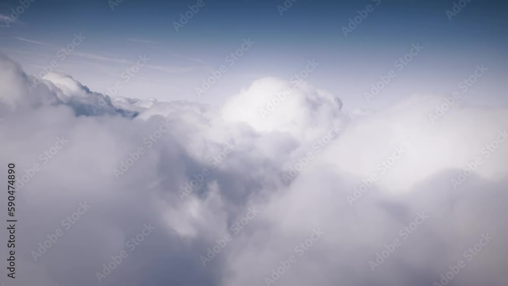 Aerial view of white clouds in the sky Aerial view of white clouds in the sky