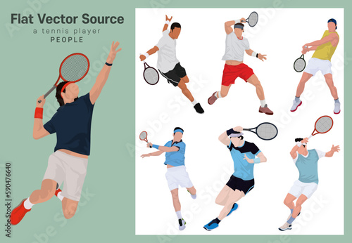 A set of positions in which people who play tennis as a hobby, enjoy ball sports passionately while being coached by a professional tennis player