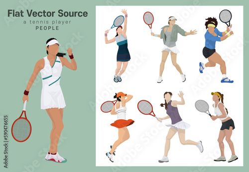 A set of positions in which people who play tennis as a hobby, enjoy ball sports passionately while being coached by a professional tennis player