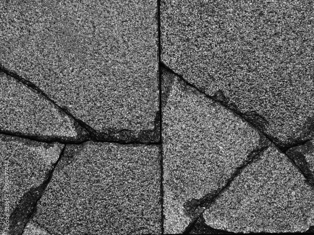 Obraz premium crack granite stone floor texture