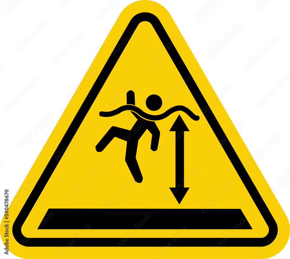 Deep water sign. Yellow triangle sign with a drowning person. Caution, high water level. Caution near reservoir, sea and lake. Warning sign risk of drowning. Deep water sign. Yellow triangle sign with a drowning person. Caution, high water level. Caution near reservoir, sea and lake. Warning sign risk of drowning.