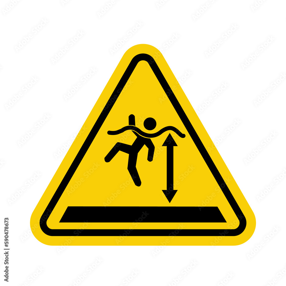 Deep water sign. Yellow triangle sign with a drowning person. Caution, high water level. Caution near reservoir, sea and lake. Warning sign risk of drowning. Deep water sign. Yellow triangle sign with a drowning person. Caution, high water level. Caution near reservoir, sea and lake. Warning sign risk of drowning.