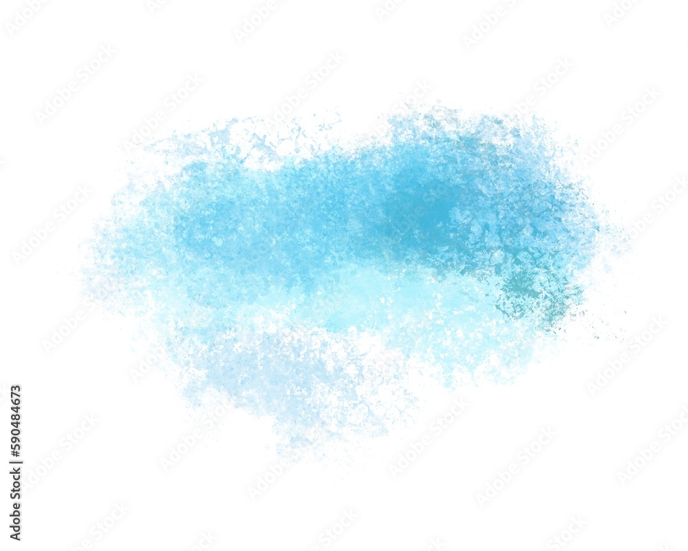 Blue print on white background