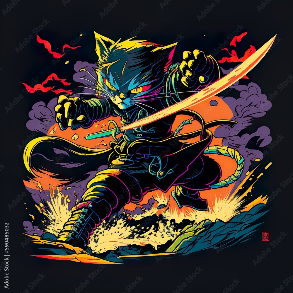 Ninja Cat Warrior