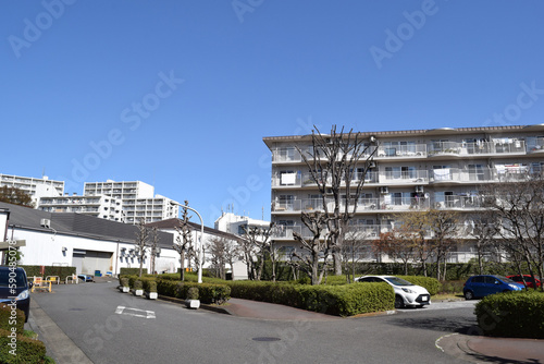 Danchi, which is one of the type of apartment complex in Japan