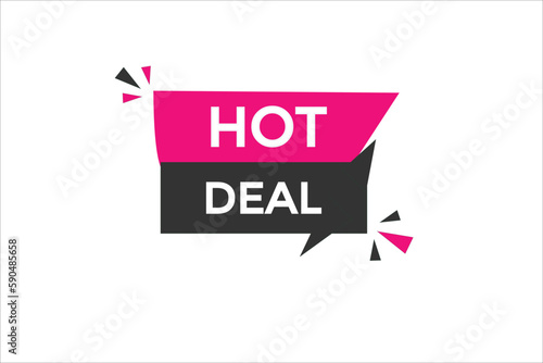 hot deal vectors.sign label bubble speech hot deal 