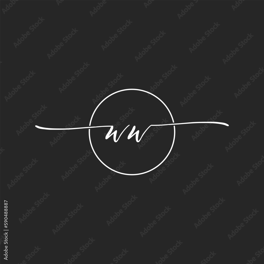 letter WW concept logo design vector illustrations letter WW concept logo design vector illustrations