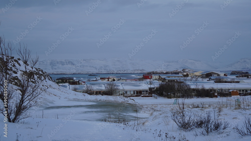 Sea in winter