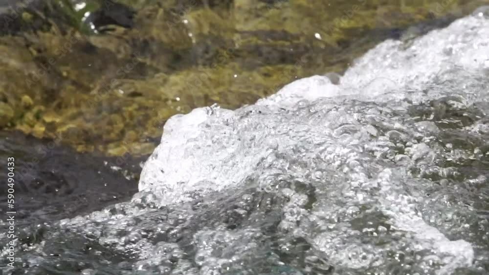 wild water with strong current in the mountains wild water with strong current in the mountains