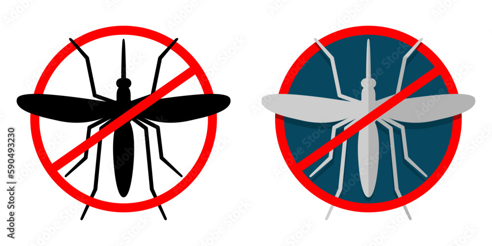 Mosquito control - strikethrough parasite insect Mosquito control - strikethrough parasite insect