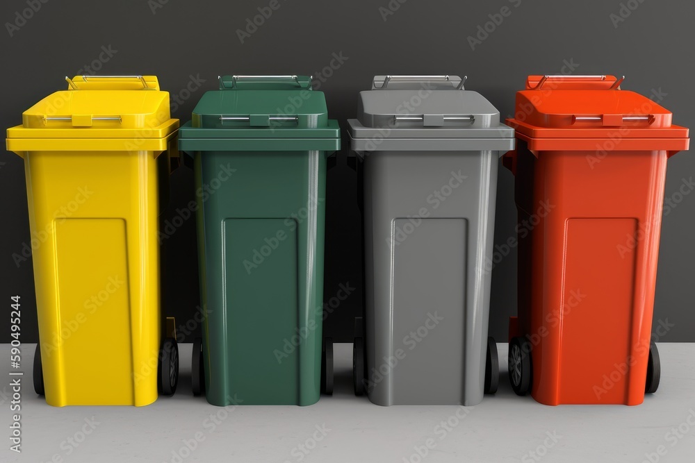 Eco-Friendly Bins for Separate Waste Collection, Generative AI