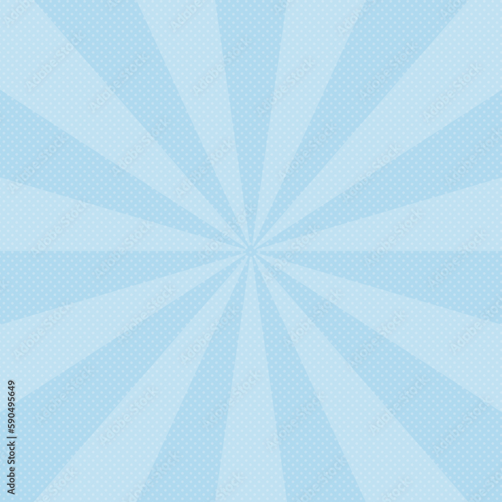 集中線　シンプル　使いやすい 　正方形　四角形　水色　青