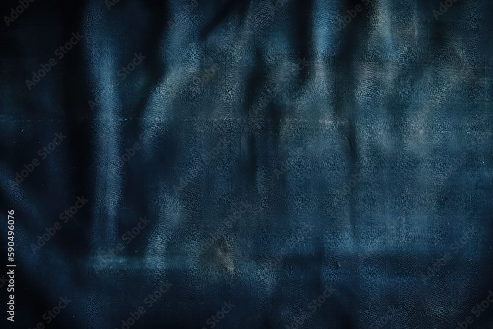 Dark blue fabric. Fabric texture background. Generative Ai.