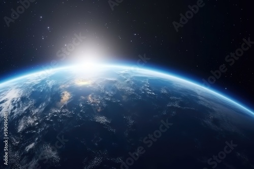 earth in space background © Thibaut Design Prod.