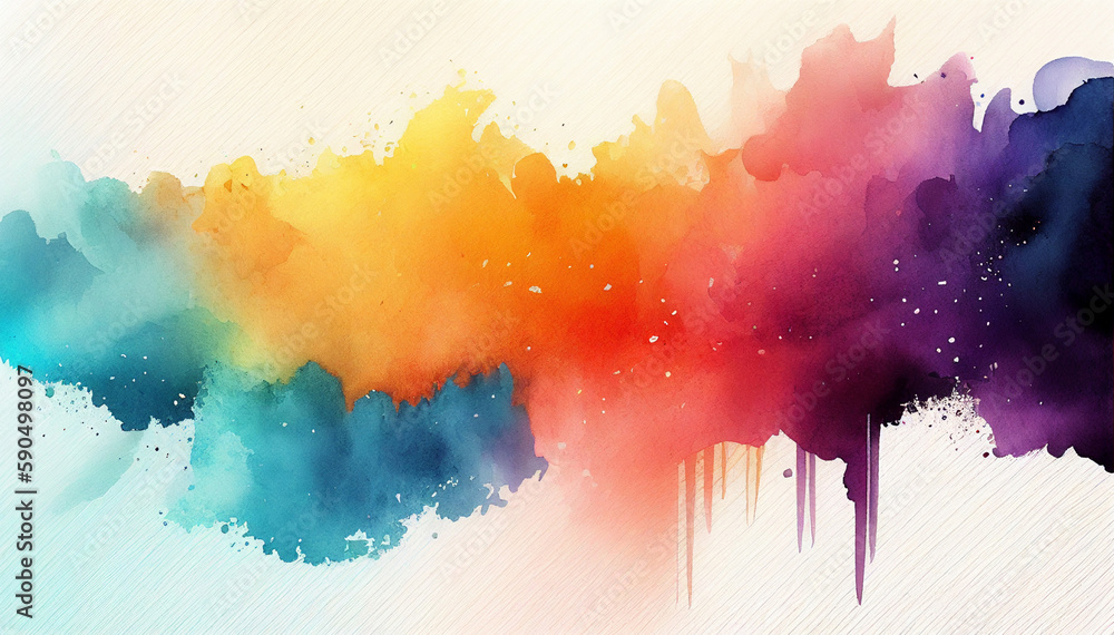 Fototapeta premium abstract watercolor background with splashes