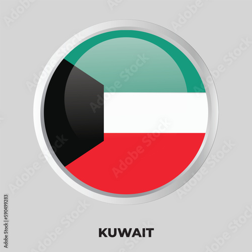 button flag of kuwait Free Download button flag of kuwait - GFXLoad
