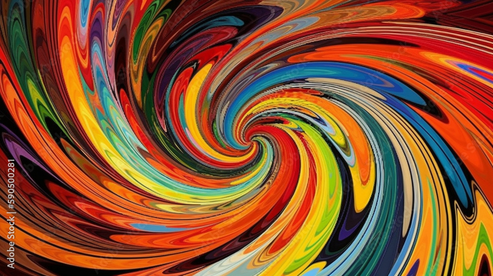 Vivid, swirling colors in a hypnotic pattern Generative AI Vivid, swirling colors in a hypnotic pattern Generative AI